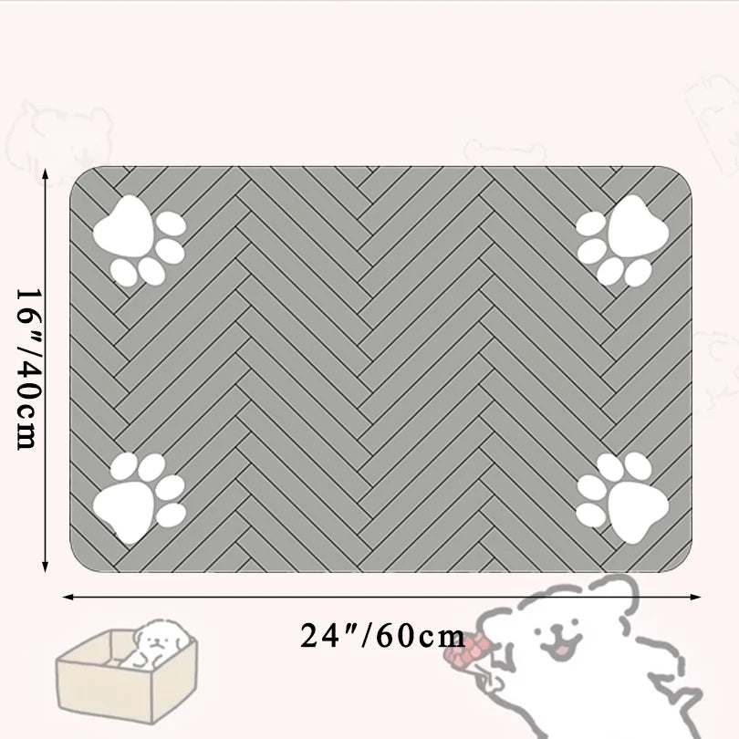 DryPaws Placemat – Waterproof Pet Feeding Mat with Non-Slip Backing