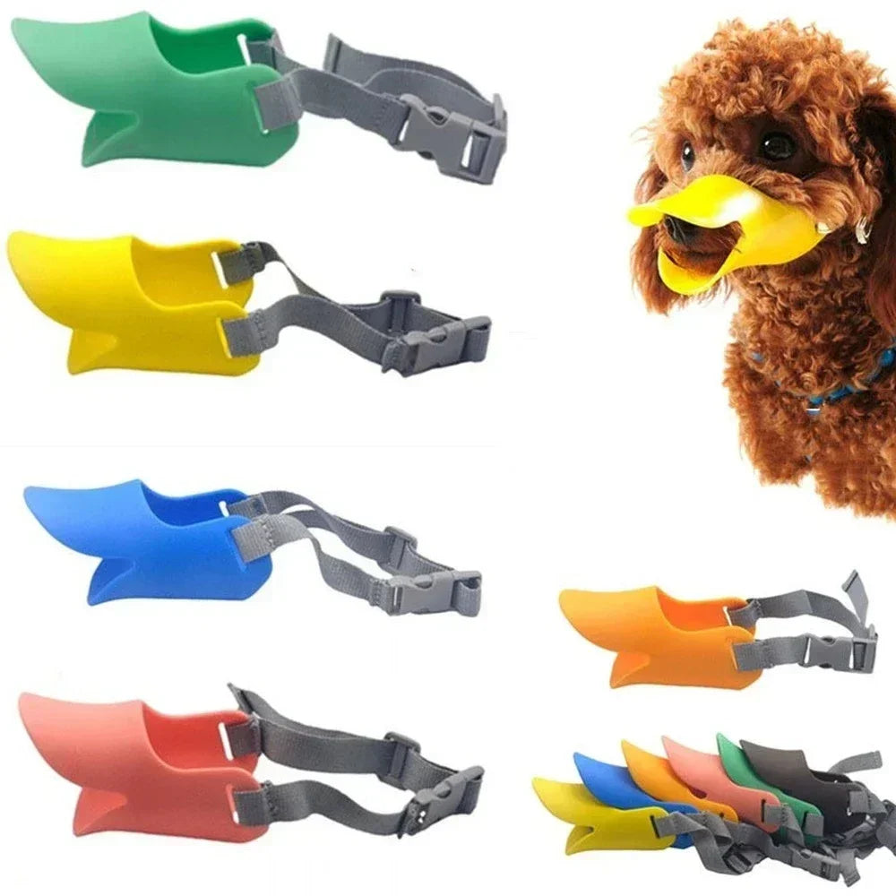 Silicone Duck Muzzle Mask for Dogs – Anti-Bite & Anti-Bark