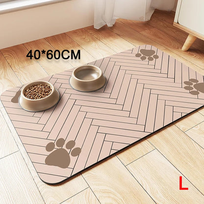 DryPaws Placemat – Waterproof Pet Feeding Mat with Non-Slip Backing