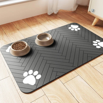 DryPaws Placemat – Waterproof Pet Feeding Mat with Non-Slip Backing